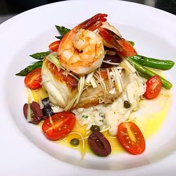 Close-up of seafood in plate