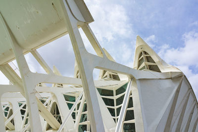 Low angle view of bridge against sky