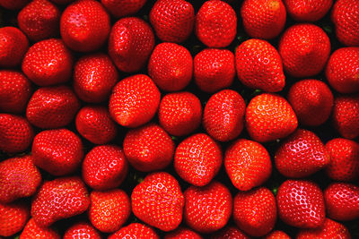 Full frame shot of strawberries