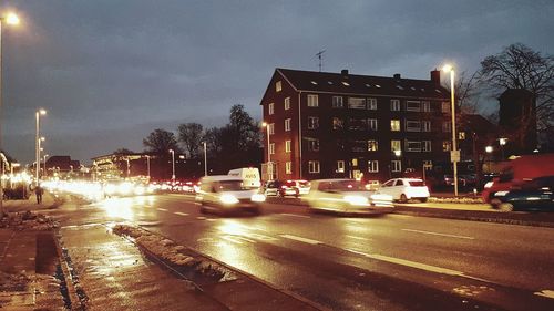 City street at night