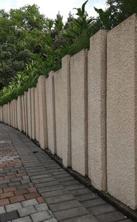 Footpath by wall