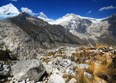 Scenic of mountain range against sky 