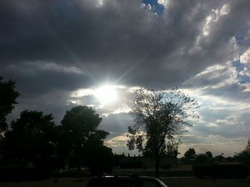 Scenic view of landscape against cloudy sky