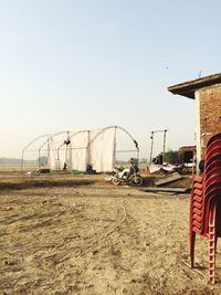 Built structure against clear sky