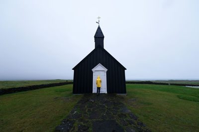 The black church of budhir, iceland