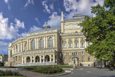 Odessa national academic opera and ballet theater in ukraine, on a sunny summer day