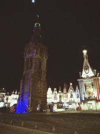 Statue at night