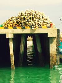 Pier in sea