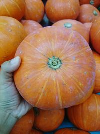 Full frame shot of pumpkins