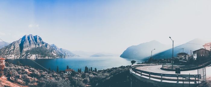 Panoramic view of sea against sky