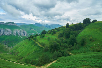 Scenic view of landscape against sky