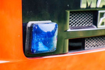 Close-up of car window