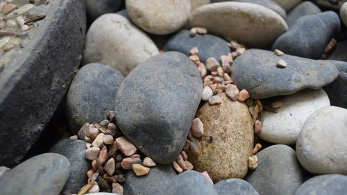 Full frame shot of pebbles