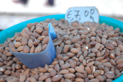 Close-up of roasted for sale in market