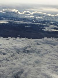 Aerial view of clouds in sky