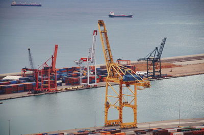 Cranes at commercial dock