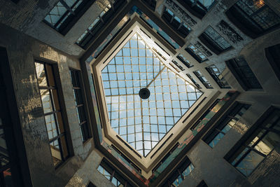 Low angle view of ceiling