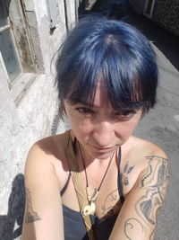 Portrait of beautiful young woman