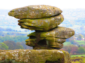 Close-up of statue against sky