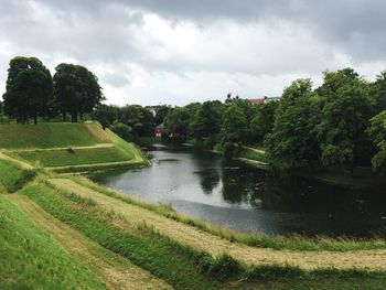 Scenic view of landscape against sky