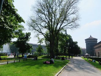 People in park