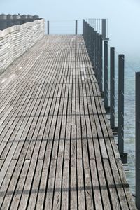 Wooden bridge over the lake