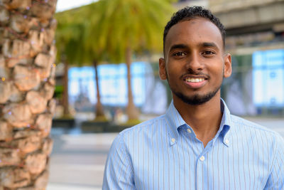 Portrait of smiling young man