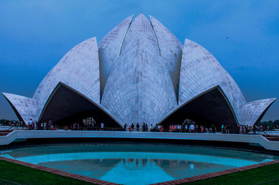 View of swimming pool in city