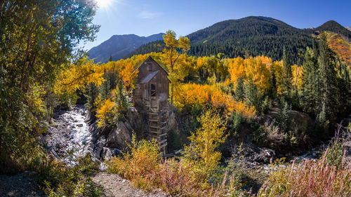 Scenic view of old mill