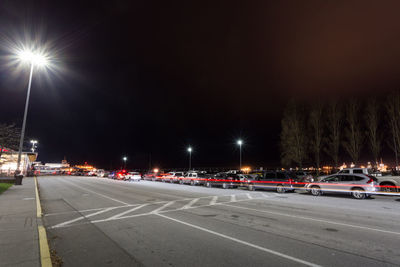 City street at night