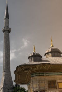 Low angle view of historical building against sky