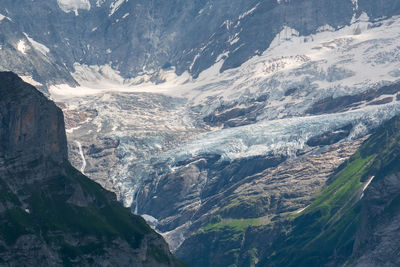 Scenic view of snowcapped mountains