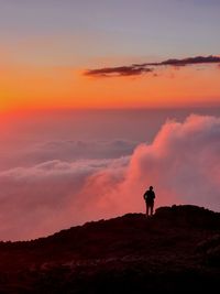 Last sunset in 2021 from the top of guatemalans mountain 