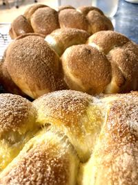 Close-up of cookies on table