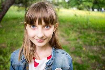 Portrait of smiling girl