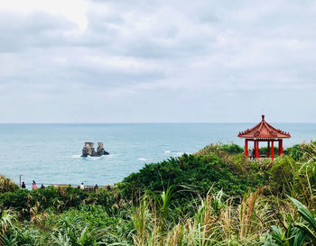 Scenic view of sea against sky