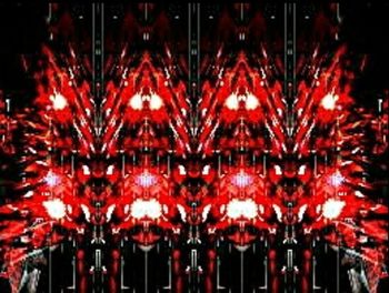 Close-up of red lanterns