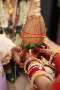 Close-up of hands
