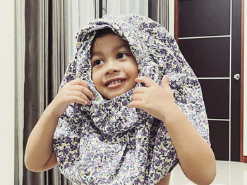 Portrait of a smiling girl