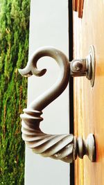 Close-up of door handle