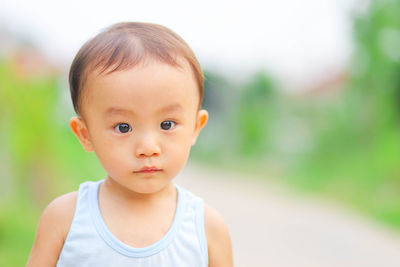 Portrait of cute baby boy