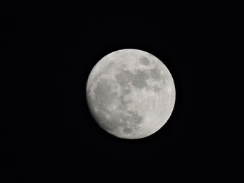 Low angle view of moon in sky