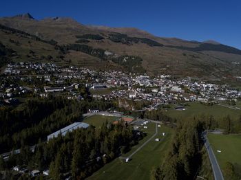 Panoramic view of townscape against sky