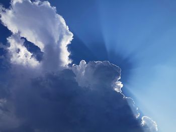 Low angle view of clouds in sky