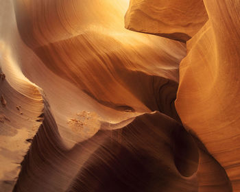 Full frame shot of rock formations at canyon