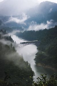 Scenic view of bridge against sky