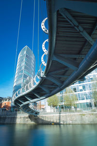 Bridge over river in city