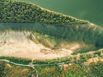 Aerial view of river