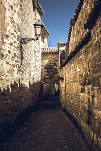 Alley amidst buildings in city