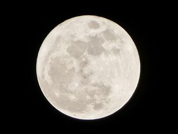 Close-up of moon against sky at night